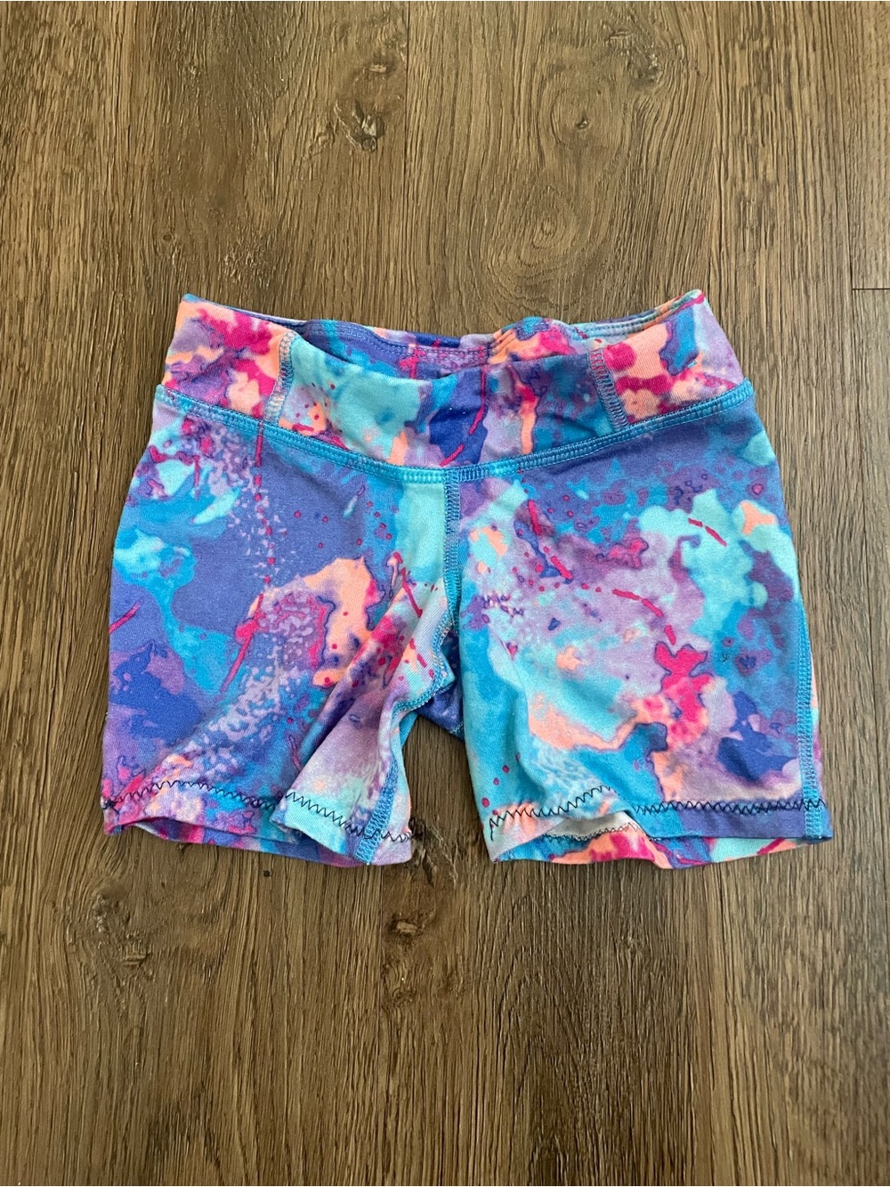Champion Girls Shorts Blue, Purple, Pink Tie-Dye Size XS 4/5 Activewear
